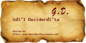 Gál Dezideráta névjegykártya